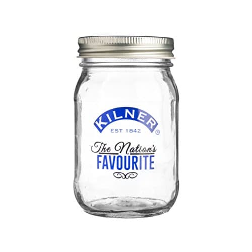 Image of Kilner Nation's Favourite 0.4 litre Screw Top Glass Preserve Jar, 8.2 x 8.2 x 13 cm