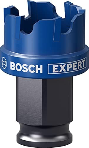 Image of Bosch 1x EXPERT Sheet Metal Hole Saw For Power Change Plus Systems (for Stainless steel sheets, Steel sheets, Ø 25 mm, Professional Accessory Rotary Drill/Drivers)