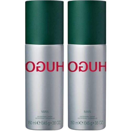 Image of HUGO Man Deodorant Spray for Men, 150ml, Pack of 2