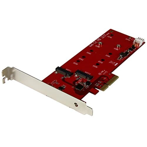 Image of StarTech.com 2x M.2 SATA SSD Controller Card - PCIe - PCI Express M.2 SATA III Controller - NGFF Card Adapter (PEX2M2)