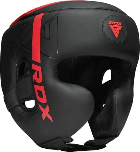 Image of RDX Headguard for Boxing, MMA Training, Adjustable Padded KARA Head Guard for Cheeks Forehead and Ear Protection, Adult & Kids Headgear Muay Thai Kickboxing Sparring Martial Arts Taekwondo Helmet