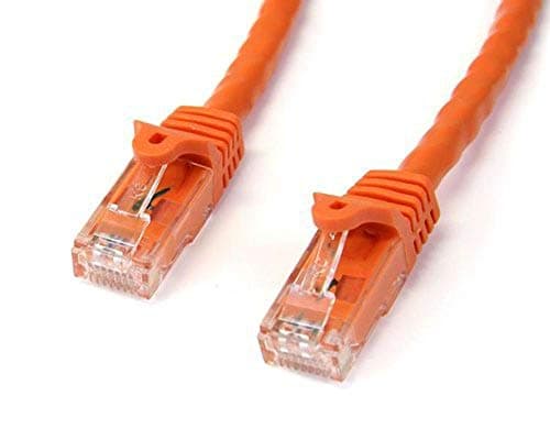 Image of StarTech.com 1m CAT6 Ethernet Cable - Orange CAT 6 Gigabit Ethernet Wire -650MHz 100W PoE++ RJ45 UTP Category 6 Network/Patch Cord Snagless w/Strain Relief Fluke Tested UL/TIA Certified (N6PATC1MOR)