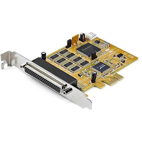 Image of StarTech.com 8-Port PCI Express RS232 Serial Adapter Card, PCIe to Serial DB9 Card, 16C1050 UART, 15kV ESD - Windows Only