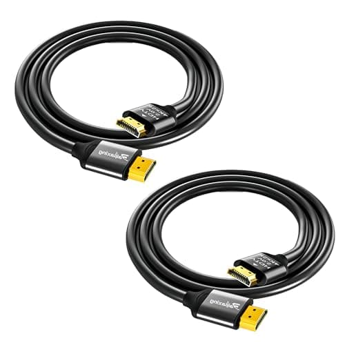 Image of hioseyre 2 Pack 0.5M short hdmi cable ，hdmi cables Flexible & Slim HDMI Cable, Ultra Thin HDMI Lead Supports High speed 4K@60Hz 18gbps 2160P/1080P