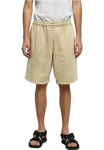 Image of Urban Classics Men's Heavy Sand Washed Sweat Shorts, Unionbeige, L