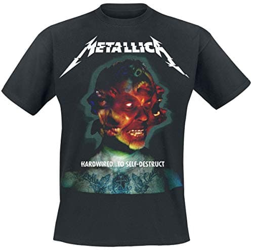 Image of CID Men's Metallica - Hardwired Album Cover T - Shirt, Black, XX-Large