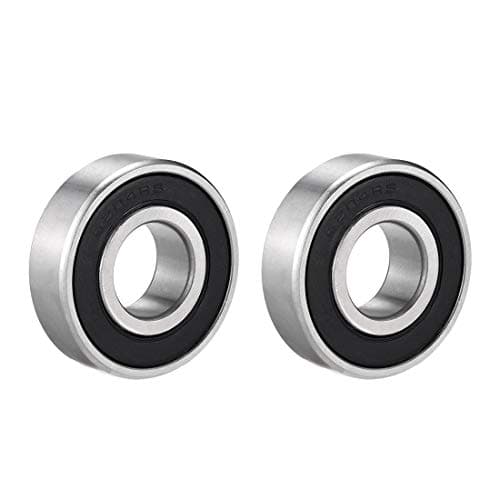 Image of sourcing map 6204RS Deep Groove Ball Bearing Single Sealed 160204, 20mm x 47mm x 14mm Chrome Steel Bearings (Pack of 2)