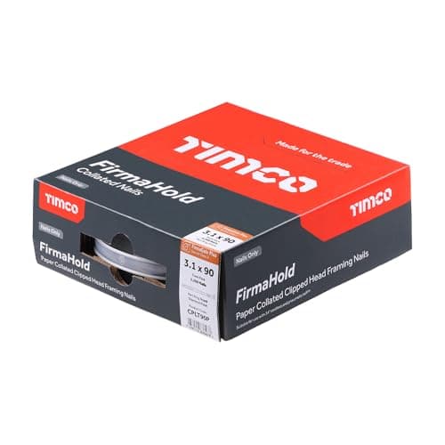 Image of Firmahold Gun Nails Without Gas Framing fit Paslode IM350 + 50mm 63mm 75mm 90mm (FirmaGalv+, 3.1x90-2200 pcs - Part ring shank)
