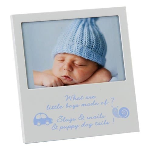 Image of Juliana Aluminium Frame 'What Little Boys are Made of' 5 inch x 3.5 inch