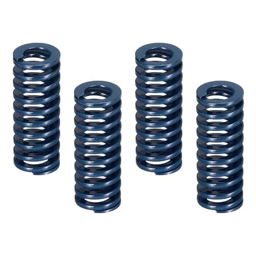 Image of sourcing map 4 Pcs 3D Printer Die Spring, 10mm OD 25mm Length Light Load Compression Mould Die Spring for Mechanical Equipment 3D Printer Electric Part Accessories, Blue