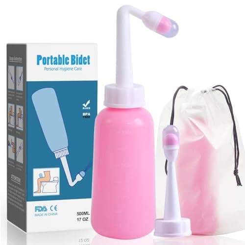 Image of Postpartum Perineal Wash Bottle Portable Bidet -500ml,Women Peri Recovery Postpartum Care After Birth Postpartum Clean New Mum Maternity Essentials,for Travling Outdoor (Pink, 17 oz)