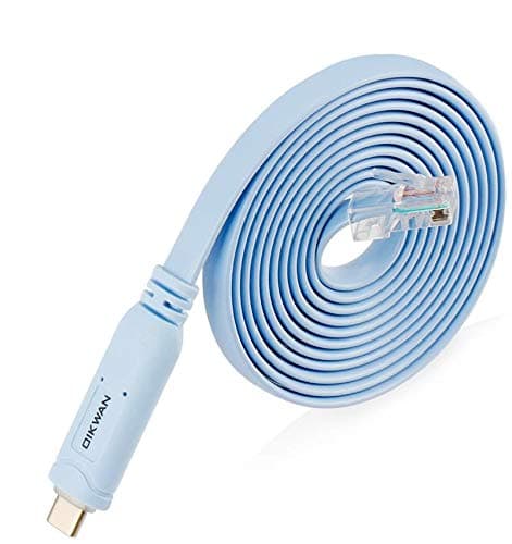 Image of OIKWAN USB-C Cisco Console Cable, 6ft USB Type C to RJ45 Serial Adapter Essential Accessory of Cisco, NETGEAR, Ubiquity, LINKSYS, TP-Link Routers/Switches for Laptops