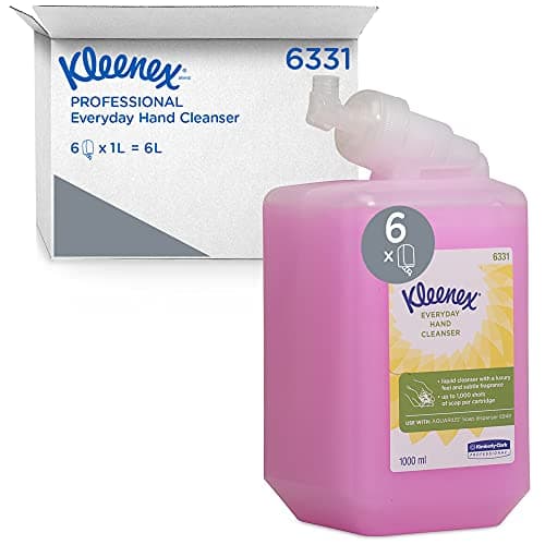 Image of Kleenex® Everyday Use Hand Cleanser 6331 - Pink Hand Wash - 6 x 1 Litre Hand Wash Refills (6 Litre total)