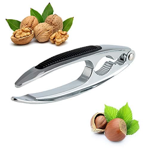 Image of oujilet Nutcracker Pecan Cracker Nut Opener Lobster Cracker with Non Slip Grip, 15,8 cm, Metal Nut Cracker Tool for All Sorts of Nuts