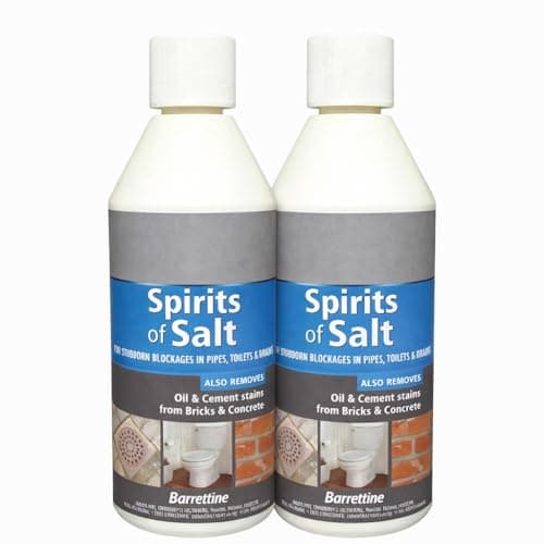 Image of Spirit of Salt Descaler 1L Pack of 2 | Powerful Limescale & Rust Remover | Heavy Duty Cleaner for Toilets, Drains & Hard Surfaces