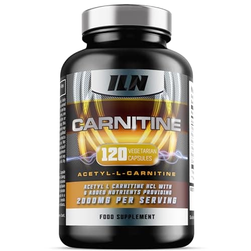 Image of Acetyl L Carnitine Capsules - 2000mg Acetyl L-Carnitine x 30 Servings - Carnitine Plus 6 Added Nutrients (120 Vegetarian Capsules)