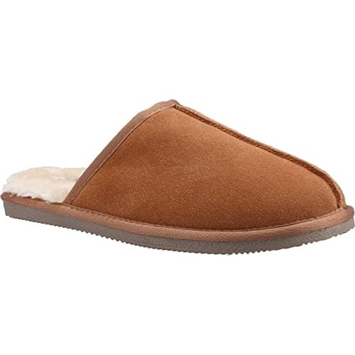 Image of Hush Puppies Male Coady Slipper, Tan, 7