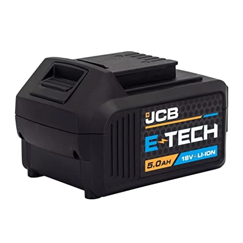 Image of JCB 18V 5.0Ah Rechargeable Lithium-ION Battery for JCB Power Tools, Drill and Impact Driver, Jig Saw, Circular Saw, Combi Drill, Multi Tool and More, 3 Year Warranty