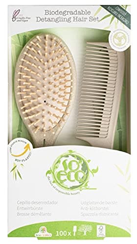Image of So Eco Biodegradable Gentle Detangling Hair Set, Beige, 2 Count