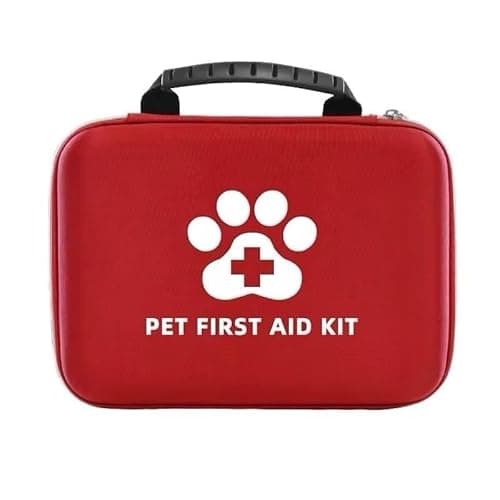 Image of Elite Pet Shop - Pet First Aid Kit for Dogs and Cats with 101 Medical Items - Durable Hard Case, Portable Emergency Care Set for Home, Outdoor Adventures, Travel First Aid Kit and Pet Safety