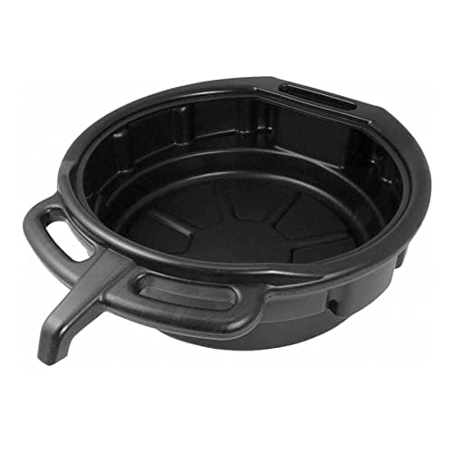 Image of Dapetz ® 16 Litre Oil Drain Pan for Engine Oil, Gear Fluid, and Water – Large Capacity Tray for Car, Van, Motorbike, and Garage Use, Prevents Overflow and Spillage