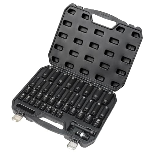 Image of Draper 07106 Hi-TORQ® Impact Socket Set, 1/2" Sq. Dr. (40 Piece)