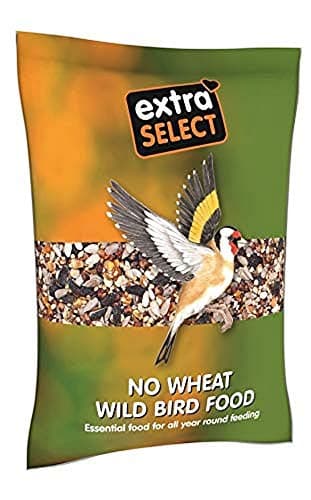 Image of Extra Select No Wheat Wild Bird Food: Wheat Free Bird Seed for All Seasons, mixed Bird Feed - 1kg