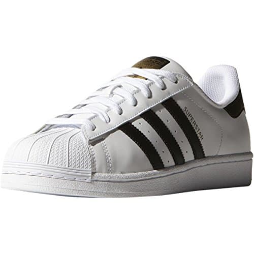 Image of adidas Men's Superstar Trainers, White Footwear White Core Black Footwear White, 8 UK