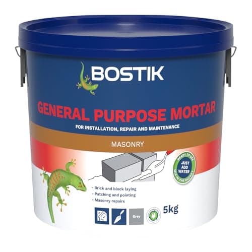 Image of Bostik Cementone General Purpose Mortar 5kg - Ready Mixed Mortar, Just Add Water - for Interior & Exterior Repairs