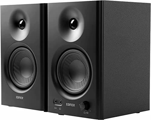 Image of Edifier MR4 Powered Studio Monitor Speakers, 4" Active Near-Field Monitor Speaker - Black (Pair)