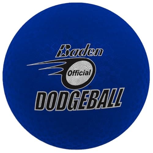 Image of Baden Dodgeball – Soft Rubber 2-Ply Construction, Durable Indoor and Outdoor Ball – Excellent Grip, Multi-Purpose Sports Ball – Available in Sizes 7 and 8.5