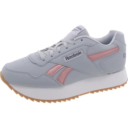 Image of Reebok Women's Reebok Glide Ripple Double Sneaker, Cold Grey 2/Rose Gold/Reebok Gum 7, Women's Size 10.5