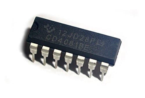 Image of TEXAS INSTRUMENTS CD4081BE IC, QUAD AND GATE, 2I/P, DIP-14 (10 pieces)