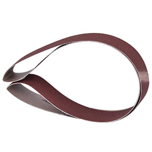Image of Cryfokt Aluminum Oxide 760x25mm Sanding Belt 30x1 Inch Abrasive Band 80 Grit for Metal Hardware and Furniture Grinding Tool (180 mesh)
