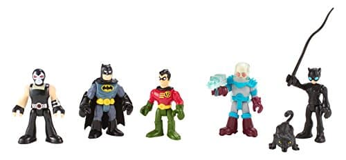 Image of Imaginext BCV33 - DC Super Friends Toy Playset - Batman Robin Catwoman Mr Freeze Bane Action Figure
