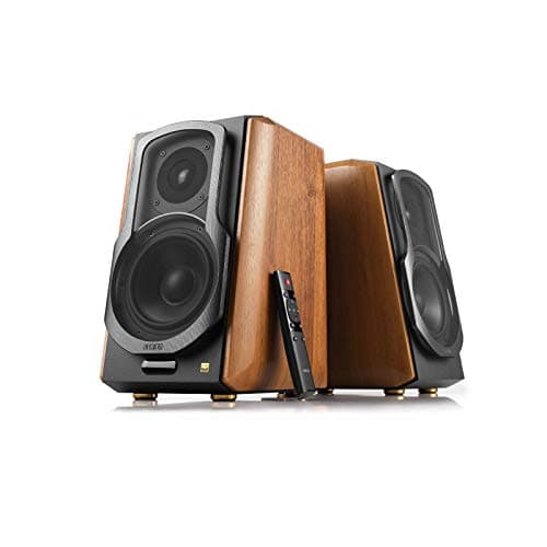 Image of Edifier S1000MKII Audiophile Active Bookshelf 2.0 Speakers - 120w Speakers Bluetooth 5.0 with aptX HD - Optical Input - Powered Near-Field Monitor Speaker with Class D Amp