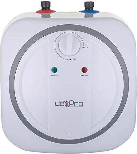 Image of dexPro 2kW Unvented Undersink Water Heater with Rapid Heat Blue Diamond Enamel Coating Rust Proof and Corrosion Resistant Insulation Tank for Residential and Commercial Use 15 litres Storage.