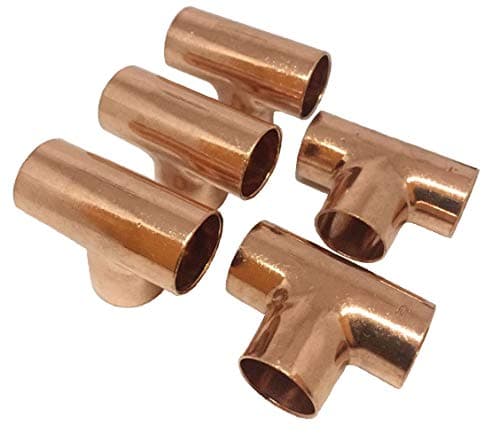 Image of 15mm End Feed Equal Tee - Bag of 5