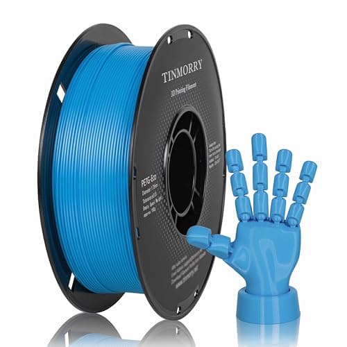 Image of TINMORRY PETG Filament 1.75mm, Rapid PETG-Eco 3D Printing Filament, Compatible with Most FDM 3D Printers, 1 KG 1 Spool, Sky Blue