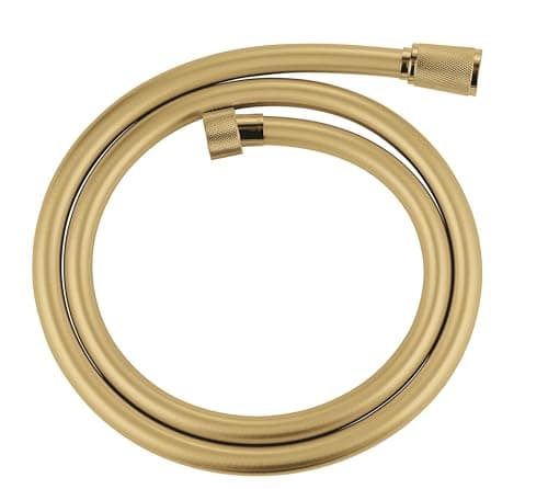 Image of GROHE Silverflex Shower Hose with Twist-Free Action (1.25m, Tensile Strength 50kg, Pressure Resistance Up to 5 Bar, Heat Resistance 70°C, Universal Connection G 1/2" x 1/2"), Gold, 28362GL1