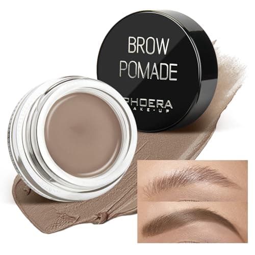 Image of Eyebrow Gel,Eyebrow Brow Pomade Professional Makeup Tinted Eyebrow,24 Hours Long Lasting,Lightweight,Waterproof,Smudge-Proof,Transfer-Proof,Sweat Resistant Brow Cream(2#Taupe)