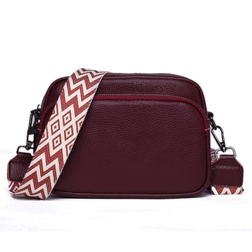 Image of DKIIL NOIYB Crossbody Bags for Women, Genuine Leather Cross Body Bag Women with Adjustable Wide Strap Multiple Pockets Handbags & Shoulder Bags