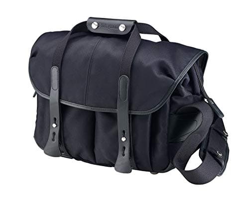 Image of Billingham 307 Black FibreNyte Camera Bag with Black Leather Trim