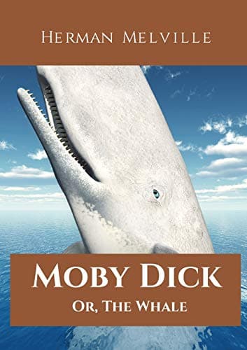 Image of Moby Dick; Or, The Whale: A 1851 novel by American writer Herman Melville telling the obsessive quest of Ahab, captain of the whaling ship Pequod, for ... voyage bit off Ahab's leg at the knee.