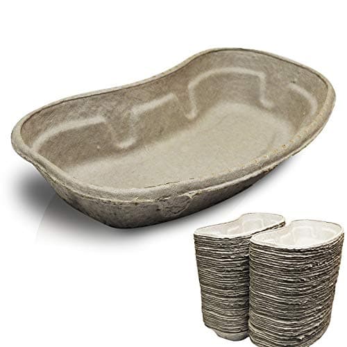 Image of RE-GEN 100 Pack Pulp Disposable Kidney Dish Bowl 700ml | Made from Recycled Materials | Ideal for Holding a Wide Array of Medical Instruments