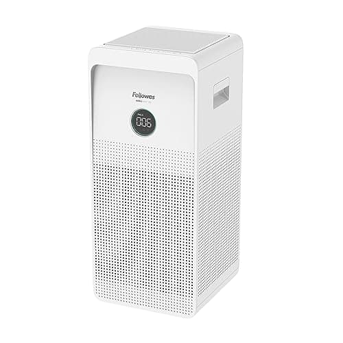 Image of Fellowes Air Purifier for Office Use - AeraMax SE Ultra Quiet Air Purifier with H13 HEPA Filtration & Real Time Air Quality Display - Room Size 50m²-80m² - Removes 99.95% of Smoke, Odours, Pollen