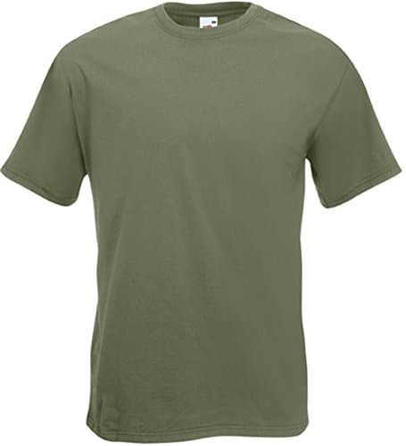 Image of Fruit of the Loom Men's Super Premium Short Sleeve T-Shirt, Classic Olive, Large