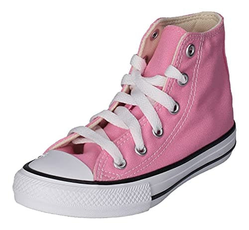 Image of Converse Girl's Unisex Kids Chuck Taylor All Star Hi Trainers Sneakers, Pink, 11.5 UK Child
