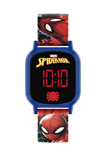Image of Spiderman Disney Kids Printed Silicone Strap Touch Screen Watch SPD4602