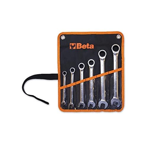 Image of Beta 141/B9 Combination Spanner Set 9 Pieces Straight with Ratchet (Item 141) in Case
